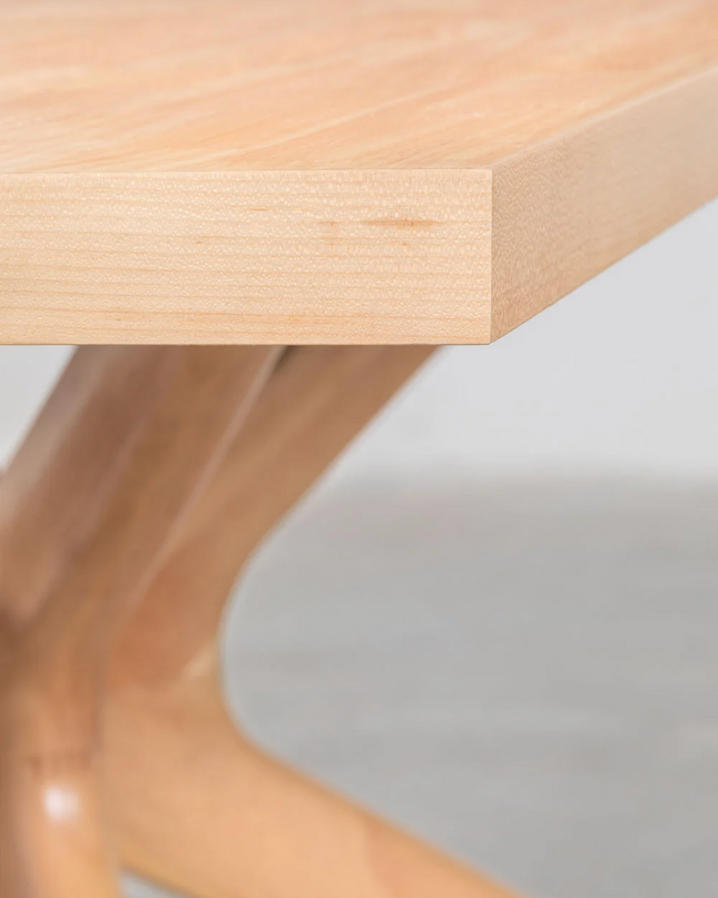 Rectangular Dining Table 180 × 90 cm in Natural Wood – Arnaiz Collection