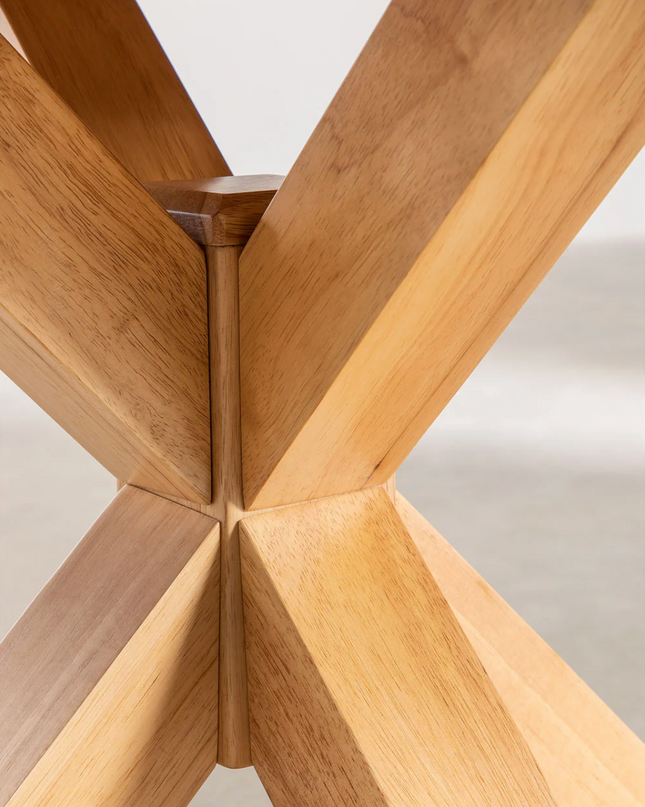 Round Dining Table Ø140 cm in Natural MDF – Pleven