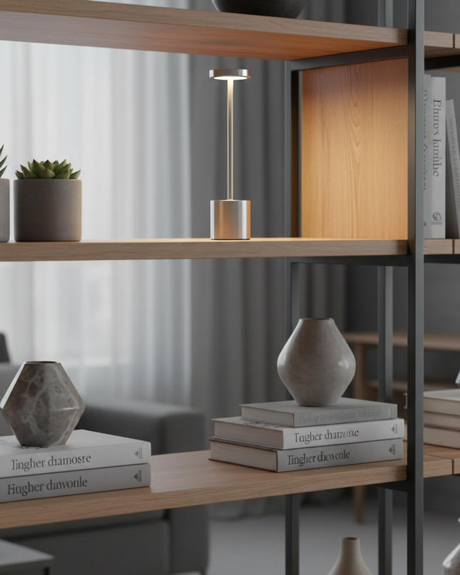 LED Rechargeable Table Lamp with Touch Control – Arka